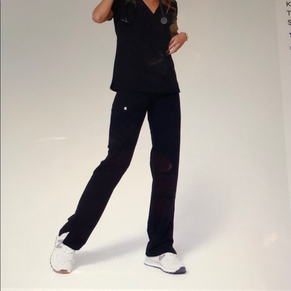 Kade navy cargo scrub pants (tall)